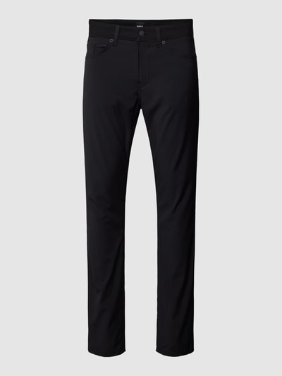 BOSS Stoffen broek in 5-pocketmodel, model 'Delaware' Zwart - 2