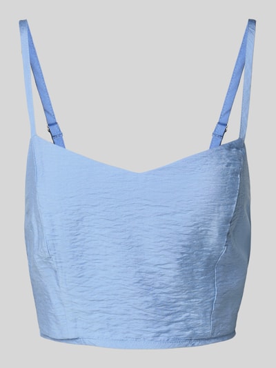 GUIDO MARIA KRETSCHMER WOMAN Korte top in kreuklook, model 'Athina' Lichtblauw - 2