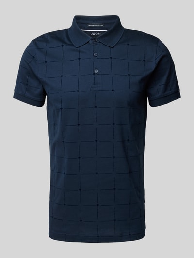 JOOP! Collection Poloshirt met structuurmotief, model 'Phelan' Marineblauw - 2