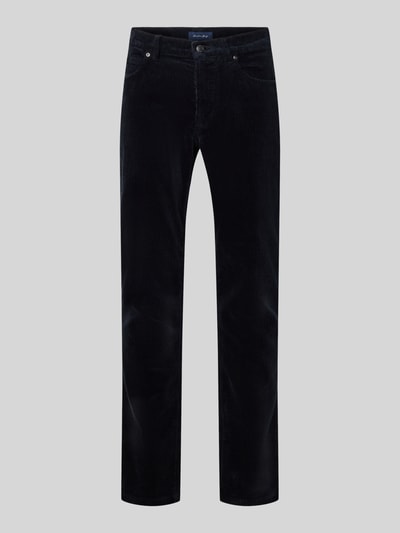 Christian Berg Men Spodnie sztruksowe o kroju Regular Fit z 5 kieszeniami Granatowy 2