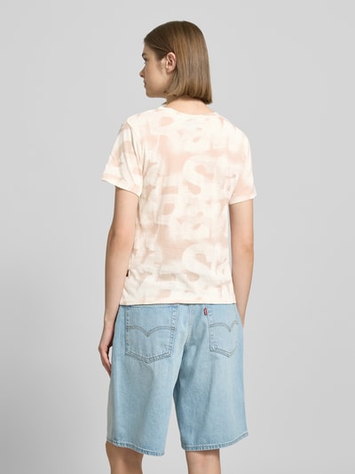 G-Star Raw T-shirt met ronde hals en labeldetail Lichtroze - 5