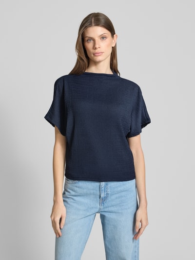 Tom Tailor Denim T-shirt o kroju regular fit z rękawami nietoperzowymi Czarny 4