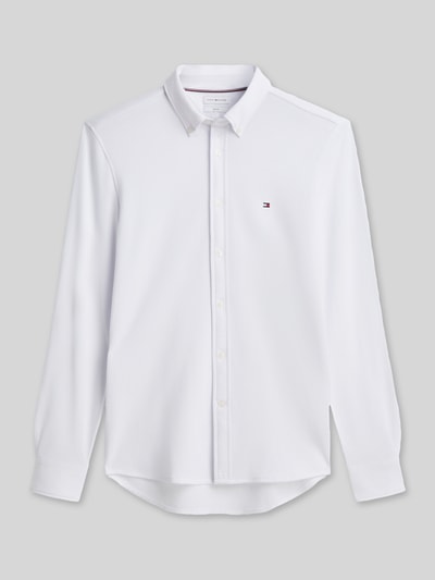Tommy Hilfiger Slim Fit Freizeithemd mit Logo-Stickerei Weiss 2