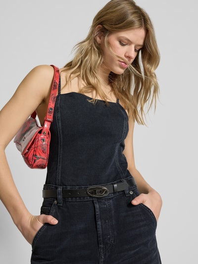 Diesel Jumpsuit mit Spaghettiträger Dunkelgrau Melange 3