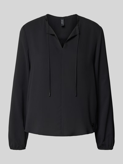 Marc Cain Blouseshirt met V-hals Zwart - 2