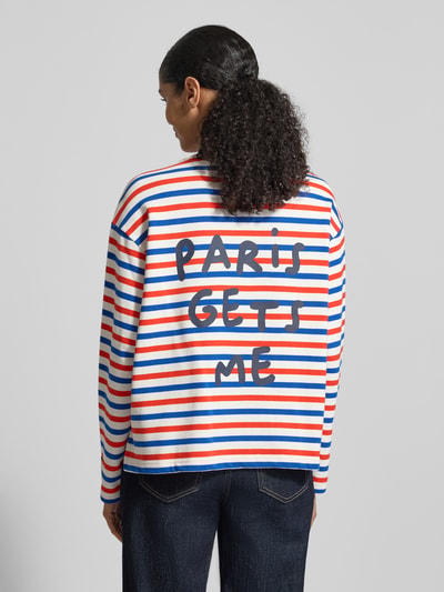 Smith and Soul Boxy fit sweatshirt met ronde hals en stitching Koningsblauw - 5