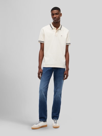 Tommy Jeans regular fit poloshirt van puur katoen Zand - 1