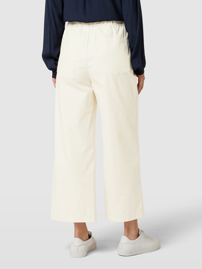 Jake*s Casual Stoffen broek met platte plooien Offwhite - 5