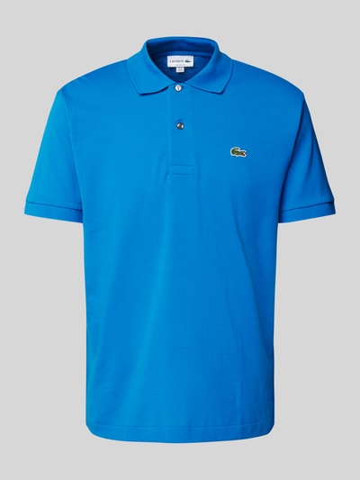 Lacoste Regular fit poloshirt met labelpatch Koningsblauw - 2