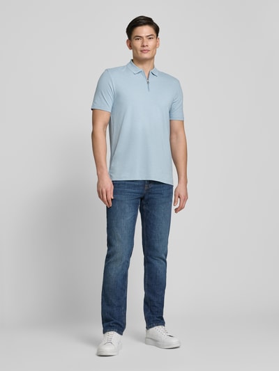 HUGO Regular Fit Poloshirt mit Label-Patch Modell 'Dekok' Hellblau 1