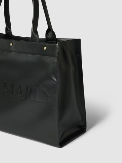 Hey Marly Shopper mit Label-Detail Modell 'CLASSY' Black 3