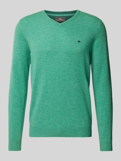 Fynch-Hatton Gebreide pullover met V-hals Lichtgroen - 2