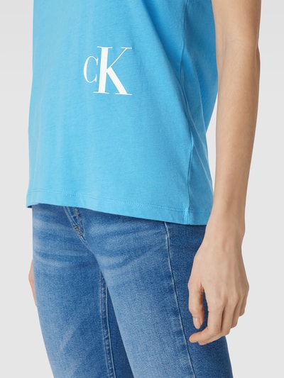 Calvin Klein Jeans T-Shirt mit Logo-Print Modell 'MONOGRAM' Blau 3