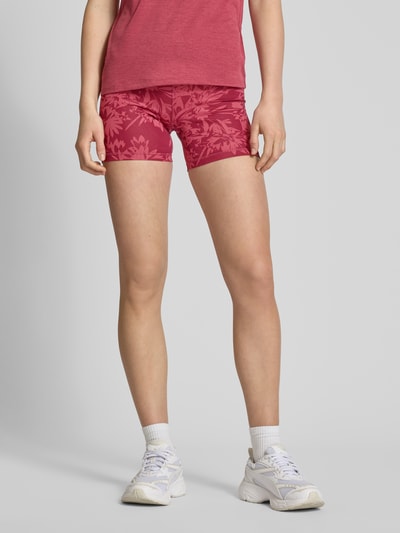 PUMA PERFORMANCE Super skinny fit korte broek met brede band, model 'ESSENTIAL' Bordeaux - 4