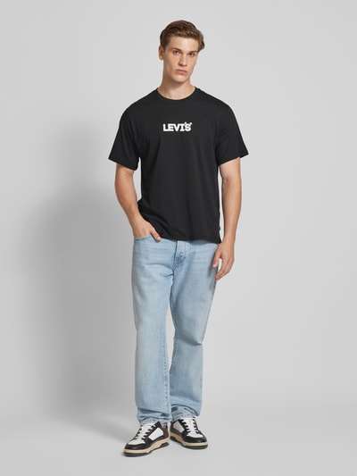 Levi's® T-shirt met labelprint Zwart - 1