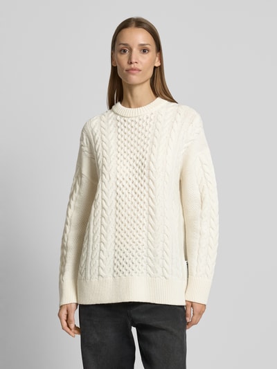 Armedangels Strickpullover mit Zopfmuster Modell 'BERFINAA CABLE' Offwhite 4