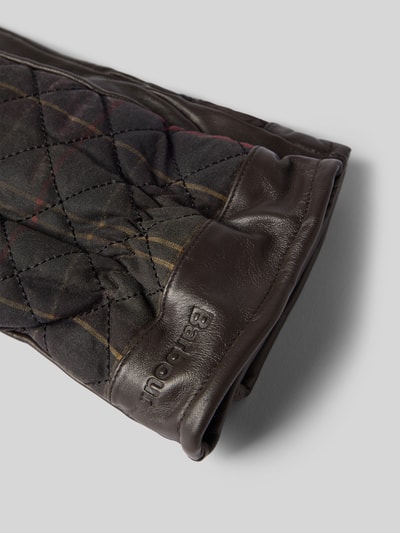 Barbour Handschoenen van echt leer, model 'DARWEN' Kaki - 2