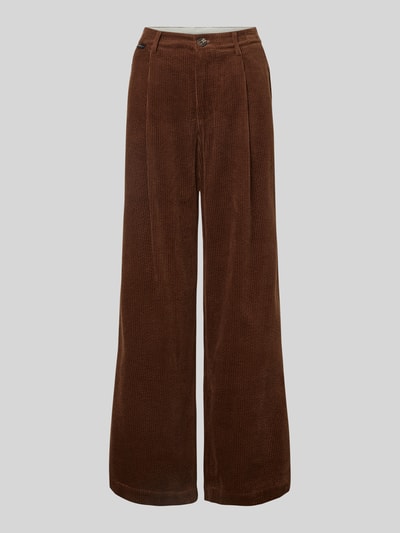 Pepe Jeans Corduroy broek met labeldetail, model 'DANNA' Camel - 1