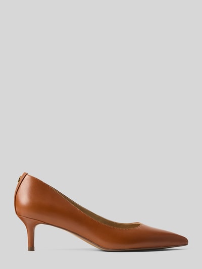 Lauren Ralph Lauren Pumps aus echtem Leder Cognac 2