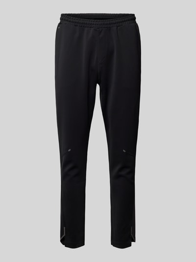 Produktfoto, Regular Fit Sweatpants aus schnell trocknenden Material Modell 'HICON ACTIVE' von BOSS Green, Optik: Unifarben, Passform: Regular Fit, Applikation: Label-Print, Bundabschluss: Elastisch, Flatlock-Innennähte, seitliche Eingrifftaschen, Gesäßtasche.