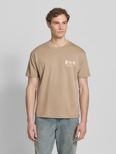 Marc O'Polo Relaxed Fit T-Shirt aus reiner Baumwolle Mittelgrau 4