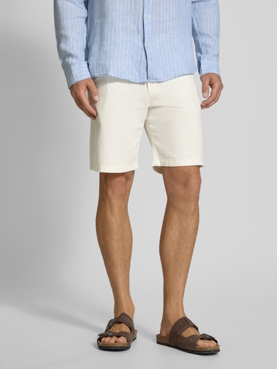 SELECTED HOMME Korte regular fit broek met achterzakken Wit - 4