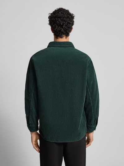 Edwin Regular Fit Freizeithemd aus Cord mit Kentkragen Modell 'ANDER' Dunkelgruen 5