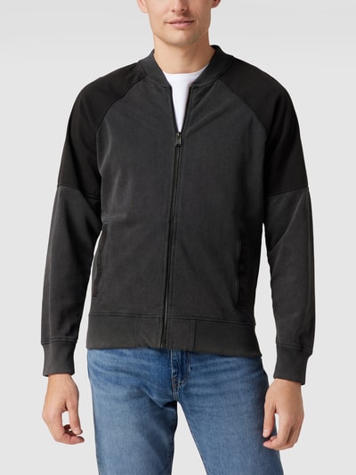 BOSS Orange Sweatjacke mit Label-Details Modell 'Zeacid' Schwarz 4