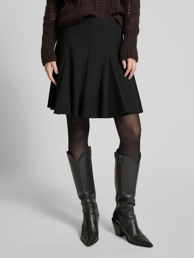 HUGO Minirok met viscose, model 'REJULI' Zwart - 4