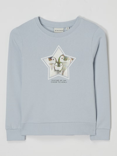 Tom Tailor Sweatshirt met motief  Bleu - 1