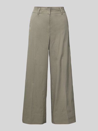Cambio Wide Leg Stoffhose mit Gürtelschlaufen 'CARA' Khaki 2