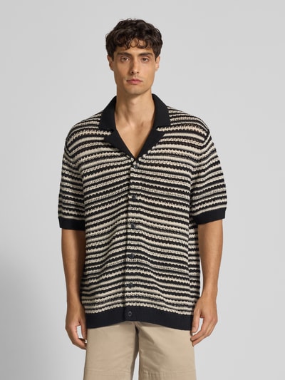 MCNEAL Gebreid overhemd met knoopsluiting Zwart - 4