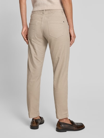 Tom Tailor Korte corduroy broek van katoenmix Taupe - 5