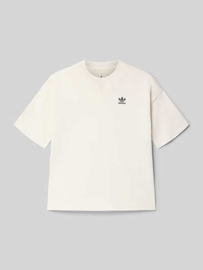 adidas Originals Regular Fit T-Shirt mit Logo-Stitching Modell 'Clow' Weiss 1