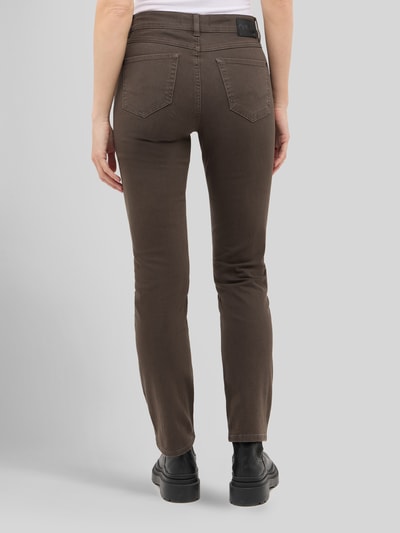 ANGELS Slim Fit Jeans aus Baumwoll-Mix Modell 'CICI' Dunkelbraun 5