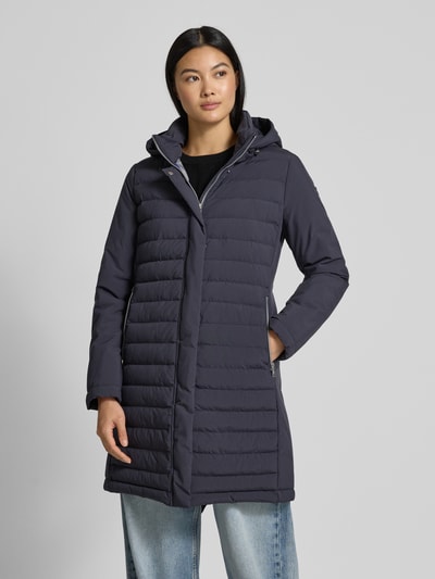 Fuchs Schmitt Płaszcz pikowany ze stójką z podszewką Granatowy 4