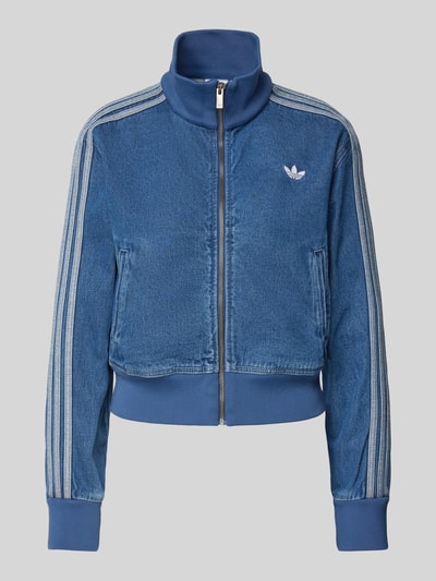 adidas Originals Kurtka jeansowa z wyhaftowanym logo Jeansowy niebieski 2