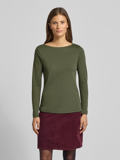 Christian Berg Woman Longsleeve met ronde hals Olijfgroen - 4