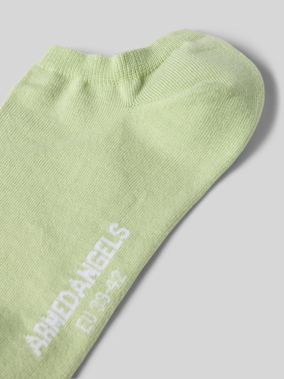 Armedangels Sneakersokken met labeldetail, model 'SAALVO' Lichtgroen - 2