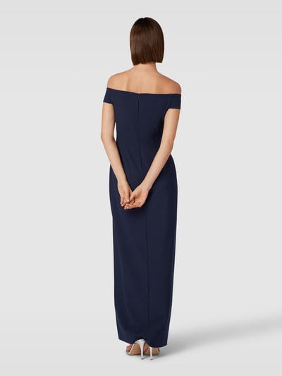 Lauren Ralph Lauren Abendkleid mit Raffungen Modell 'SARAN' Marine 5