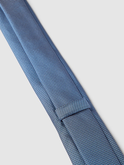 BOSS Krawatte aus Seide mit   feinem Muster Modell 'Tie' Blau 3