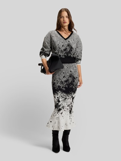 BOSS Regular Fit Strickpullover aus Viskose-Mix Modell 'FORANDINA' Black 1