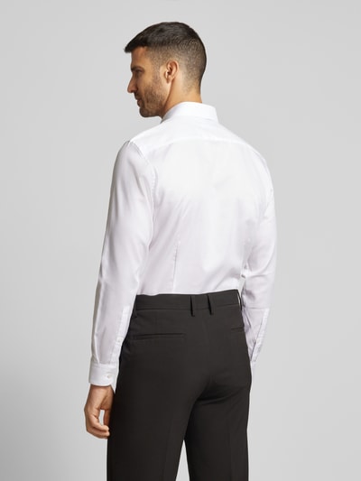 Jake*s Slim fit zakelijk overhemd met kentkraag Wit - 5