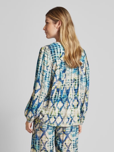 Emily Van den Bergh Blouse in batiklook Blauw - 5