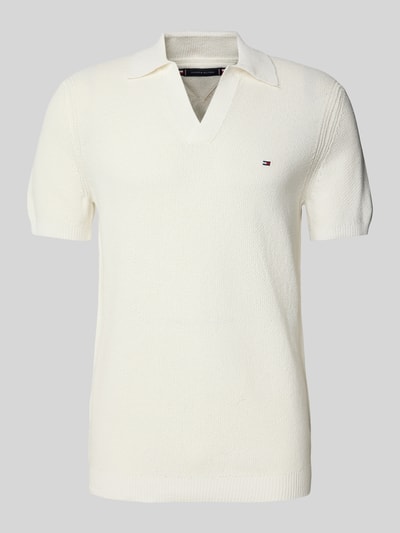 Tommy Hilfiger Regular fit poloshirt met structuurtricot Wit - 2