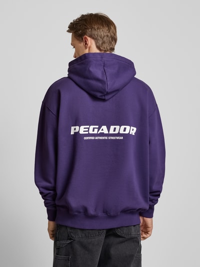 Pegador Oversized hoodie met labelprint, model 'COLNE' Paars - 5