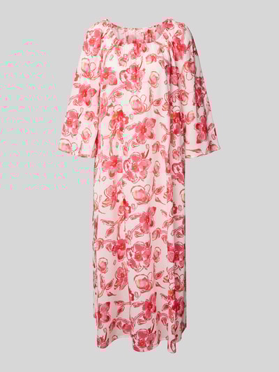 Christian Berg Woman Midi-jurk met ronde hals Lichtrood - 2