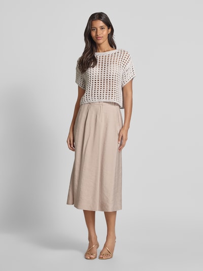 monari Strickshirt mit Rundhalsausschnitt Sand 1