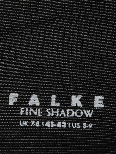 Falke Socken mit Rippenstruktur Modell 'Fine Shadow'  Black 2