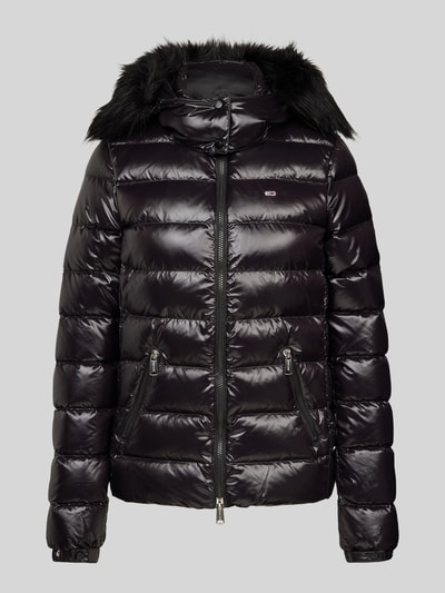 Tommy Jeans Steppjacke mit Kunstfellbesatz Black 2